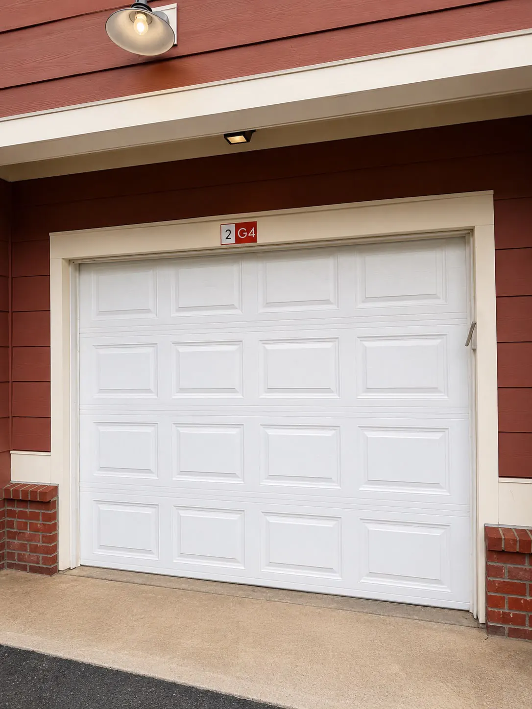 Newly installed garage door transforming the front of the home