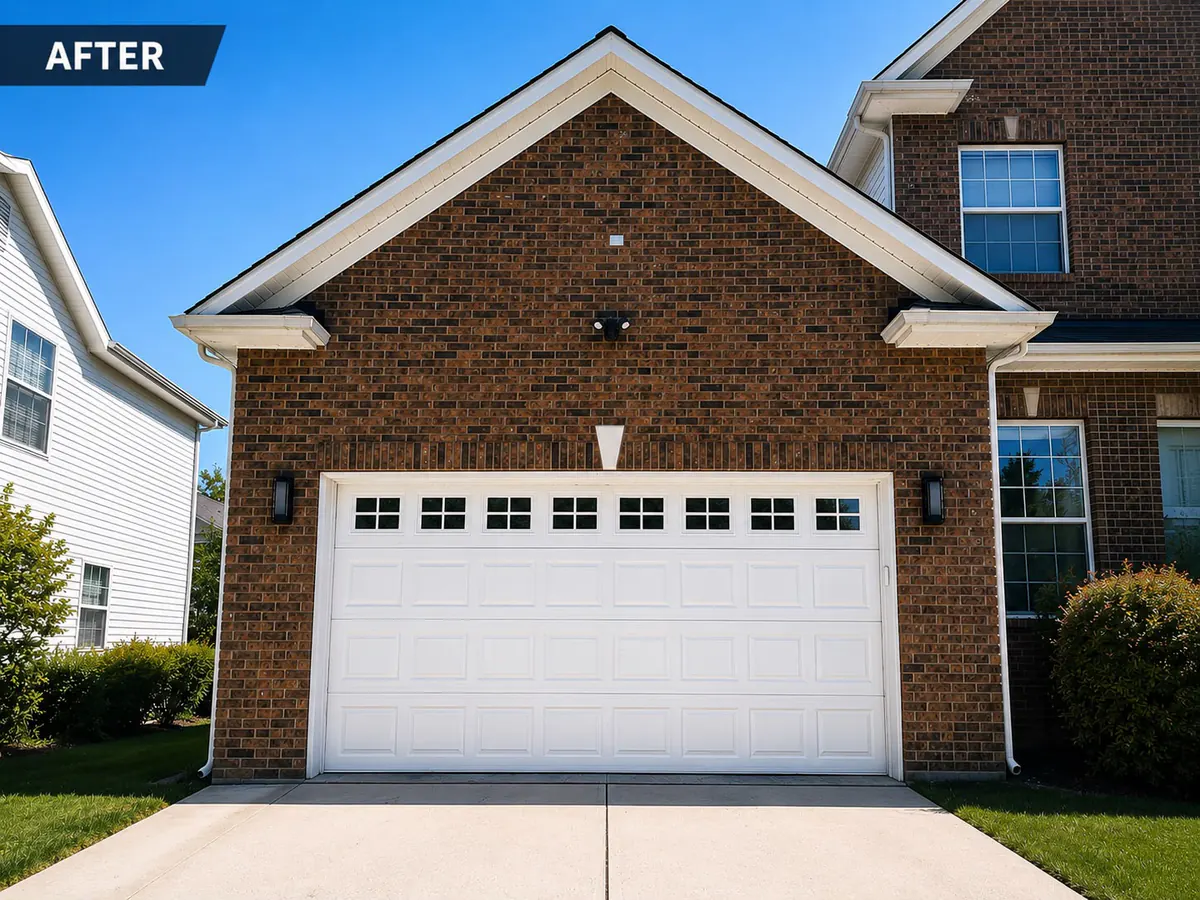 Garage door after replacement by Garage Door Pro