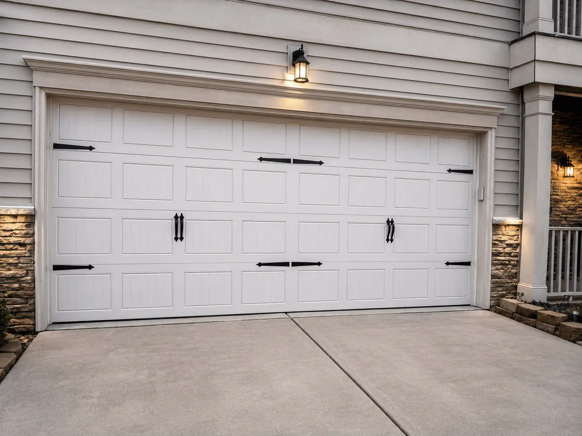 New garage door after full replacement by Garage Door Pro